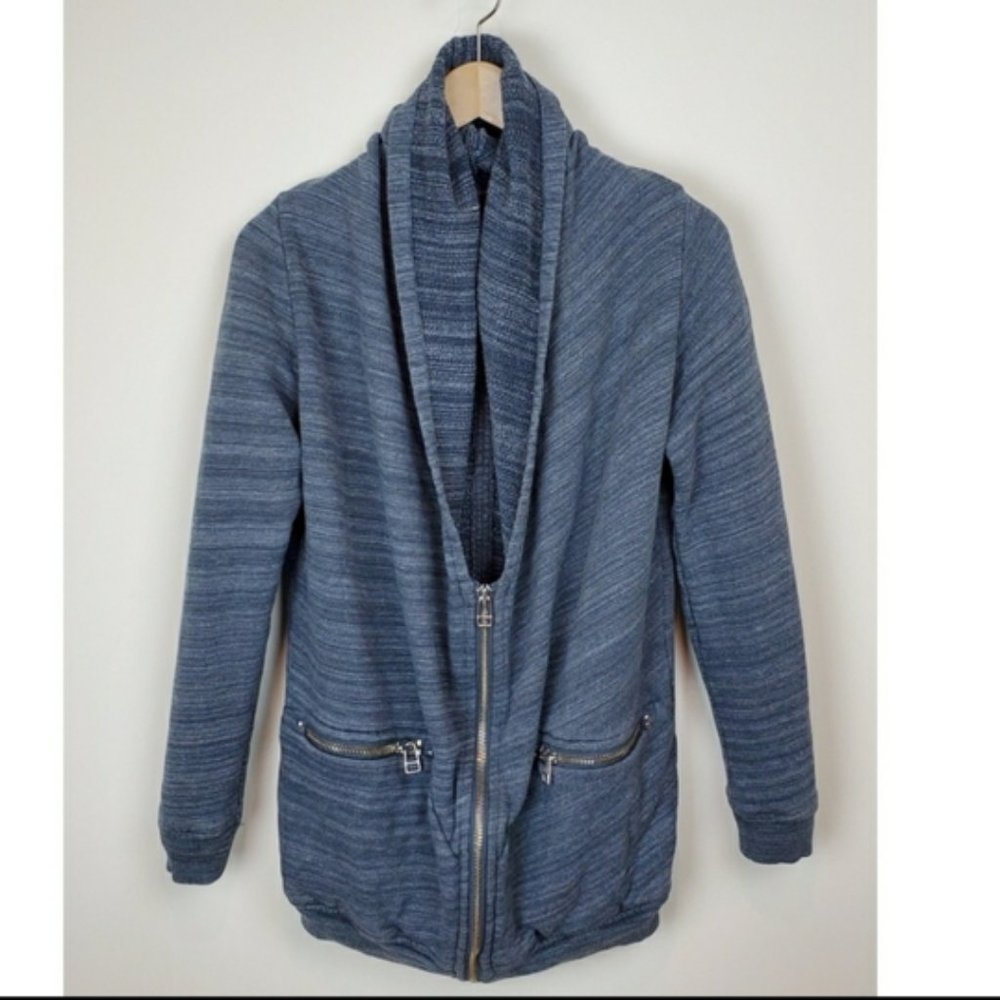Wilfred Free Rosseau Cocoon Gray/Blue Sweater